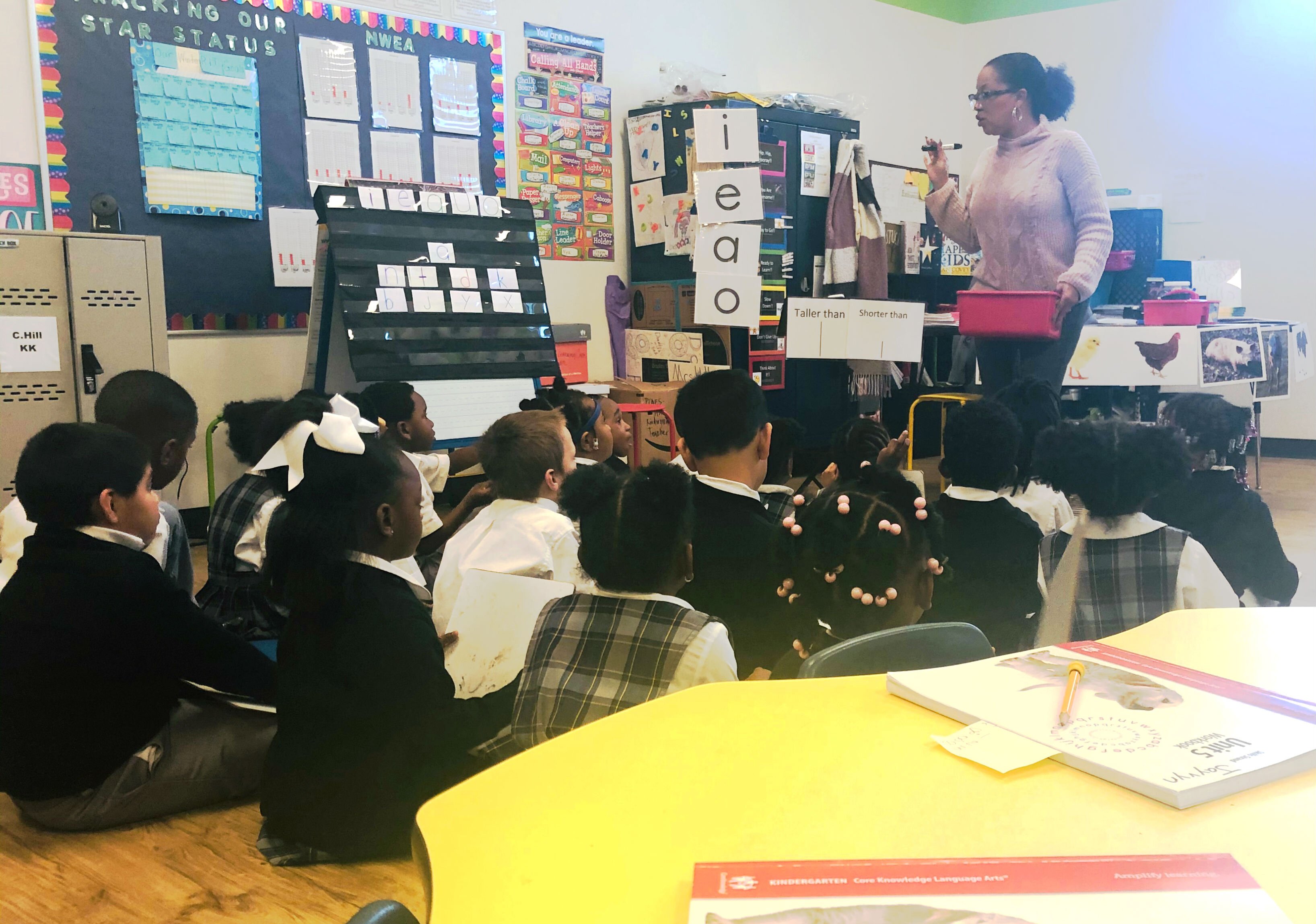 This is the second year teaching kindergarten for The Circle participant Candace Hill. Previously, she taught music for the Gestalt Network. (Ashley Davis)