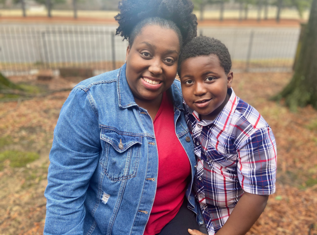 Memphis mother Jouy Thomas poses with her 7-year-old son, Jace. (Submitted)