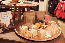 Old Dominick Distillery, a new distillery downtown, is bringing back whiskey to Memphis, and are also supporters of Memphis makers. Shotwell Candy Co. has a display in their store.
