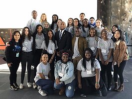 Mayor Lee Harris and members of the Shelby County Youth Council at BRIDGES, a member of the new nonprofit committee. (submitted)