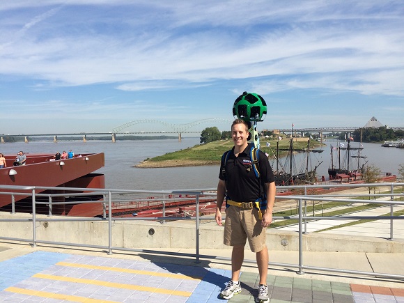 Bob Hazlett with Google Trekker