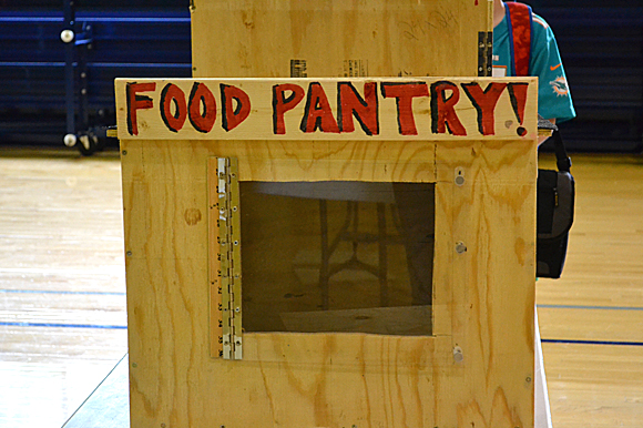 The team conceptualized 19 designs for the project and 19 pantries were built and decorated.