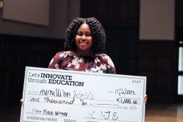 Aumilli’on Kimble, a 16-year-old junior at Bartlett High School, won the floor pitch for her "Heat Keep" food warming pouches. She's already had one employer express interest in hiring her when she graduates. (Submitted)