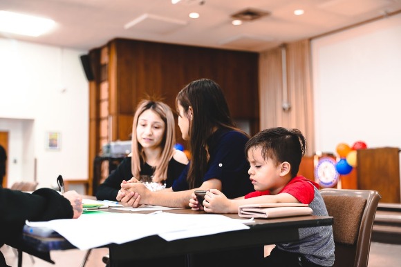 Parents were able to enroll and have their children screened at the Pre-K and Kindergarten Fair on Saturday, May 5th at the Board of Education. The fair was held for working families who are usually occupied during the weekdays. (Kirstin Cheers)