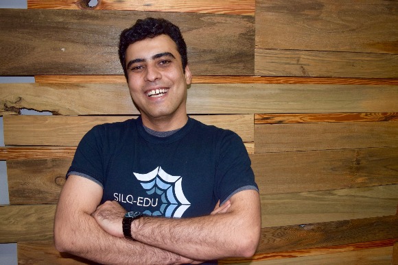 Borhan Samei, SILQ CTO and co-founder, poses at the startup's office at Cowork Memphis.
