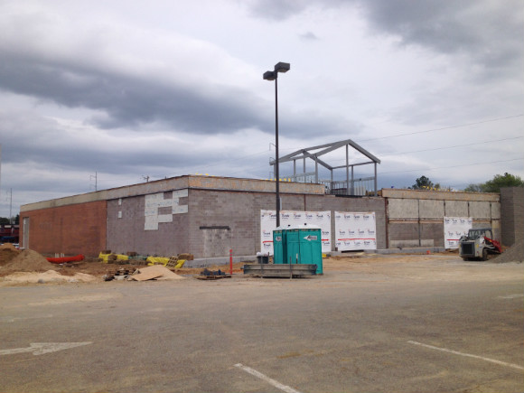 Construction at the future Sprouts site at 567 S. Perkins Road.