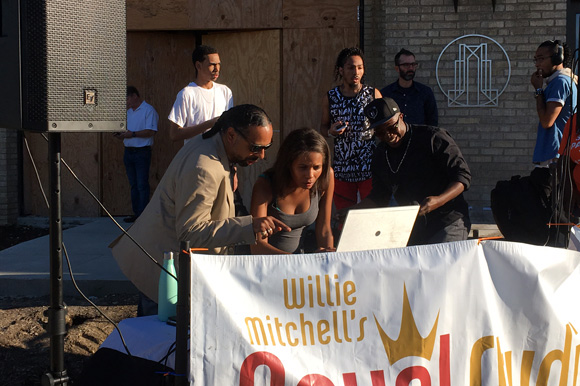 Boo Mitchell, left, and Al Kapone, right, were spinning tunes at the XQ Super School event on Aug. 24.