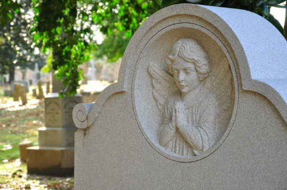 A mass grave marker at Elmwood Cemetary for the children that perished while under the care of the Tennessee Children's Home.