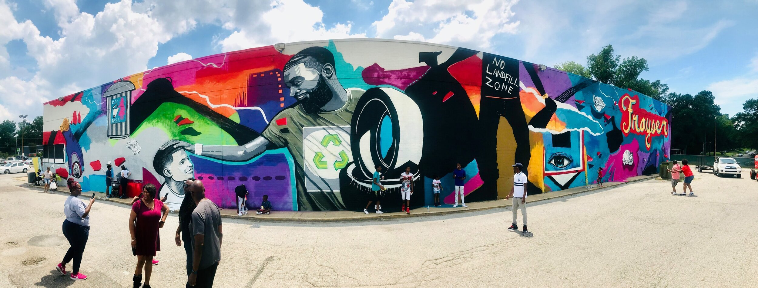 Mural by Jamond Bullocks in Frayser, part of Urban Art Commission's "Stand Up for Our Streets" project in 2019. (submitted)